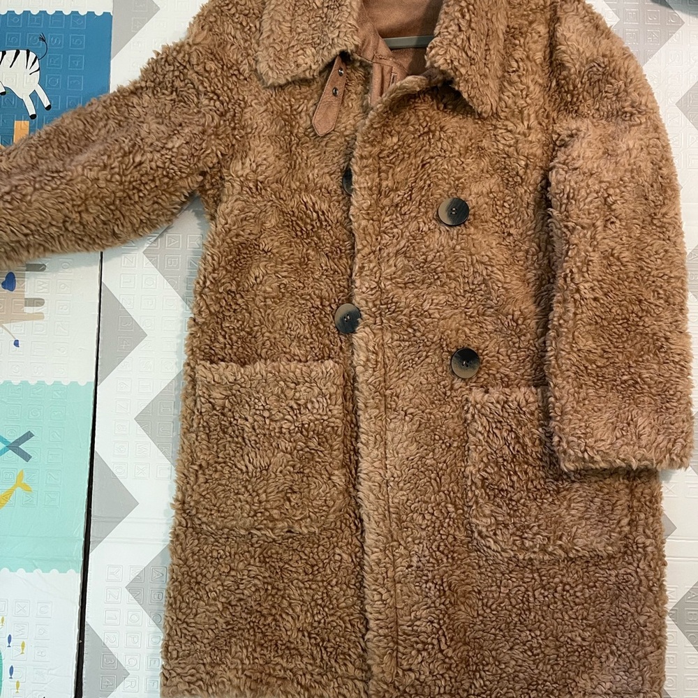 Brown Fuzzy Coat